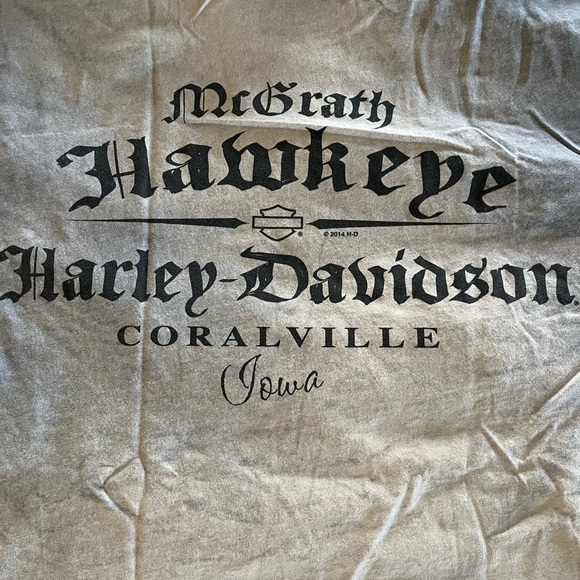 Harley-Davidson Vintage Light Blue Men's Tee - Picture 4 of 5